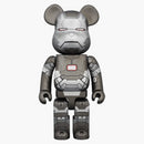 Bearbrick X Iron Man was Machine 400% Silver