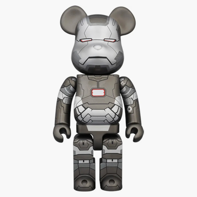 Bearbrick X Iron Man War Machine 400% Silver
