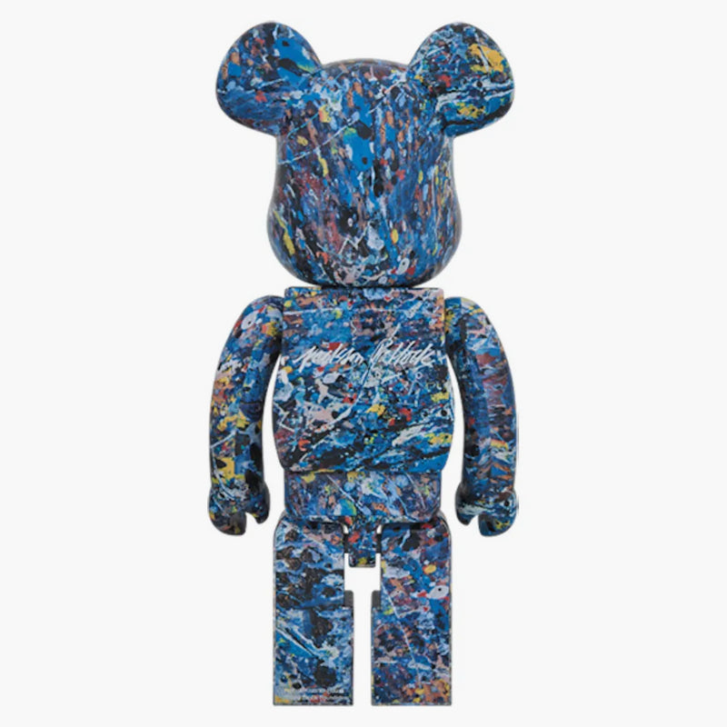Bearbrick x Jackson Pollack Studio Water Print 1000% Multi
