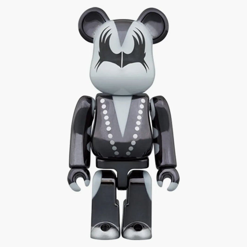 Bearbrick x Kiss Demon 100% e 400% Set Chrome Ver.