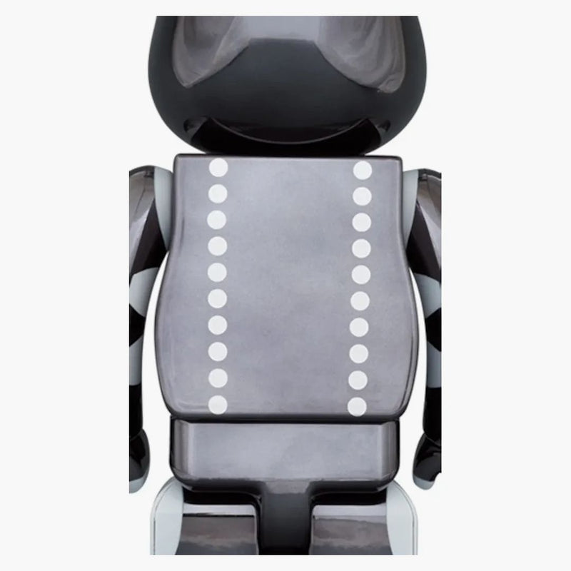 Bearbrick x Kiss Demon 100% e 400% Set Chrome Ver.