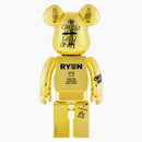 Bearbrick X Kocao Ryan 400% gold