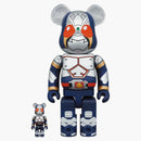 Bearbrick X přišla jezdecká čepel 100% a 400% sada