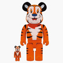 Bearbrick x Kellogg's Tony The Tiger Flockly Ver. 100% a 400% sada