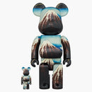 Bearbrick X Kitasai Katsushika "White Rain Under the Thirty-Six Views of Mount Fuji" 100% & 400% set