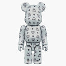 Bearbrick X MCM 100% & 400% Set White Chrome Ver.