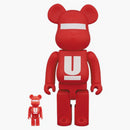 Bearbrick X Medicom Undercover Logo 100% & 400% Set Red/White