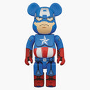 Bearbrick X Marvel Captain America 400% Blue