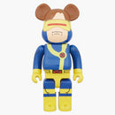 Bearbrick X Marvel Cyclops 400% Blue/ Yellow