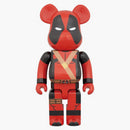 Bearbrick x Marvel Deadpool 400% czerwony