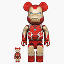 Bearbrick x Marvel Iron Man Mark 85 100% & 400% sada