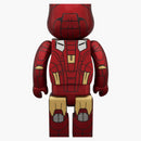 Bearbrick X Marvel Iron Man Mark VII 400% red