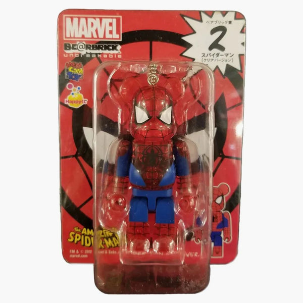 Bearbrick x Marvel Spider-Man Happy Lottery #2 (Clear Version) 100%