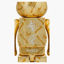 Bearbrick X Mastermind World 1000% guld