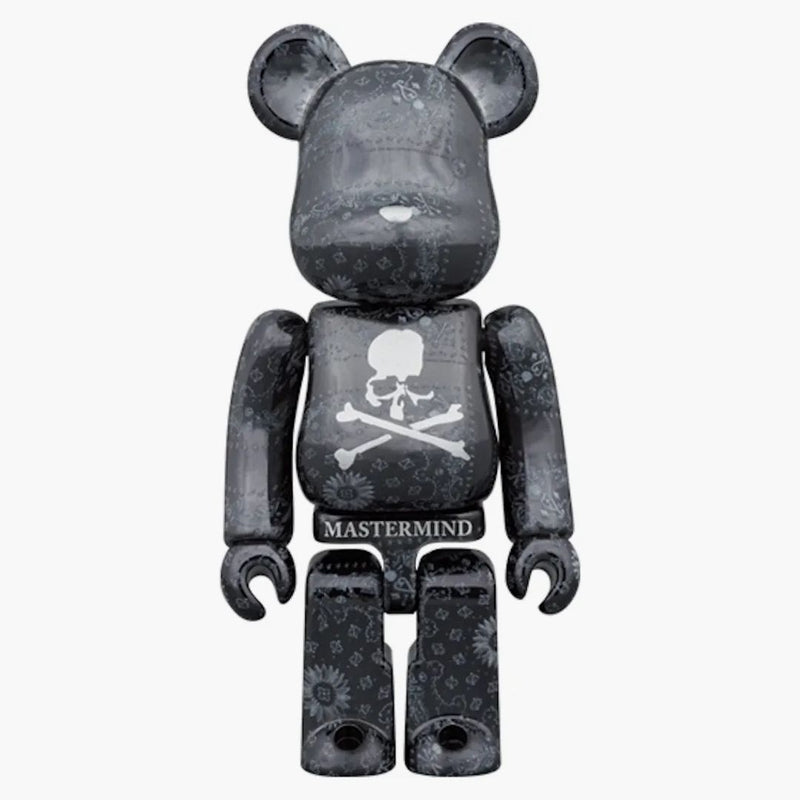 Bearbrick X Mastermind World 100% & 400% set Black Bandana
