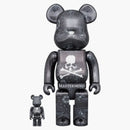 Bearbrick X Mastermind World 100% & 400% Set Black Bandana