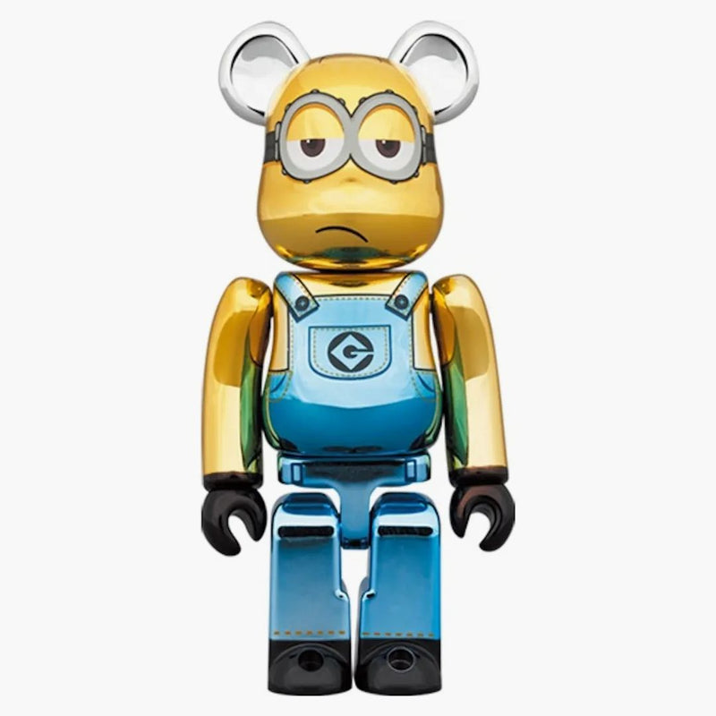Bearbrick X Minions Kevin Chrome Ver. 100% a 400% sada