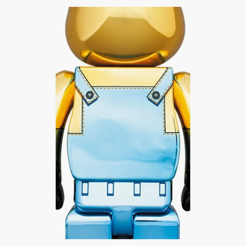 Bearbrick X Minions Stuart Chrome Ver. 100% & 400% Set