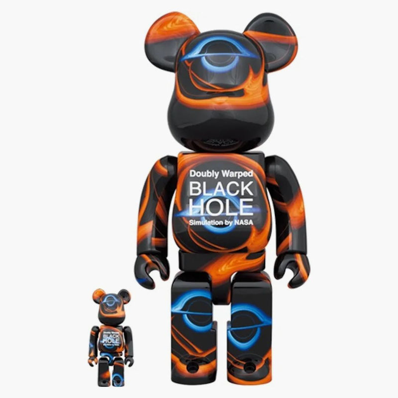 Bearbrick X NASA dvojnásobně pokřivená černá díra 100% a 400% sada