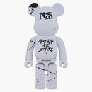 Bearbrick X NAS X Apple Bum 1000% White