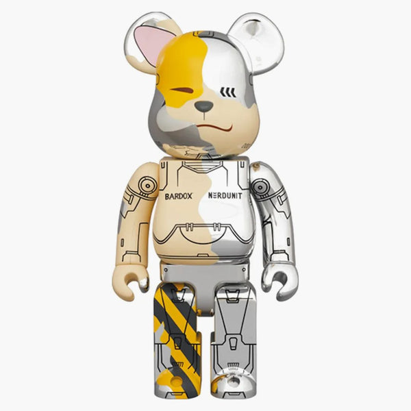 Bearbrick x nerdunit x bardox 400% metallic