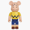 Bearbrick X Peanuts Charlie Brown 2011 version 1000% Multi
