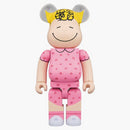 Bearbrick x arašídy Sally Brown 1000% Pink