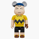 Bearbrick X Peanuts X MLB New York Mets Charlie Brown 1000%