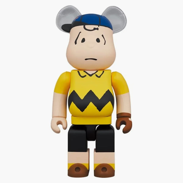 Bearbrick x Peanuts X MLB New York Mets Charlie Brown 1000%