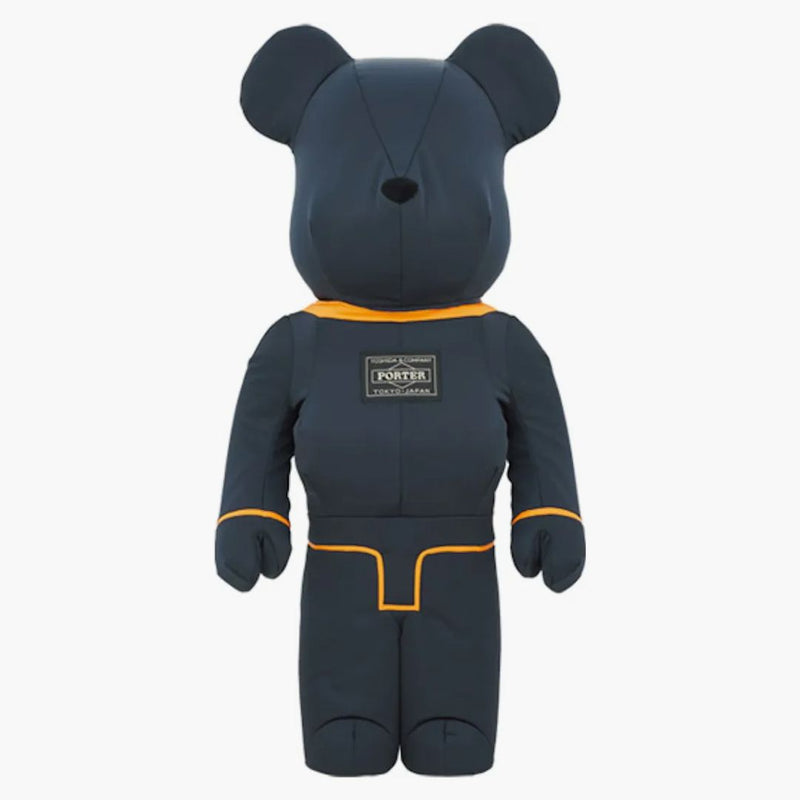 Tannocchia di Bearbrick x Porter 1000% di ferro blu