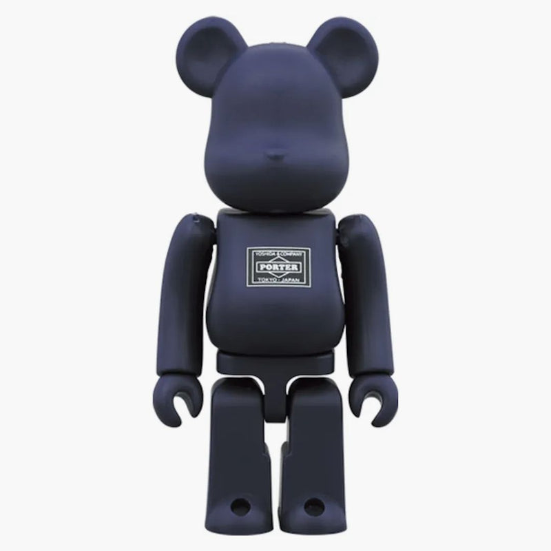 Bearbrick X Porter Tanker 100% & 400% Set Iron Blue