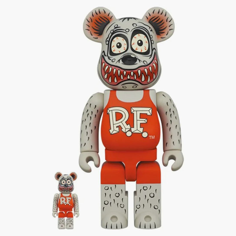 Bearbrick X Rat Fink 100% & 400% Set Grey Ver.