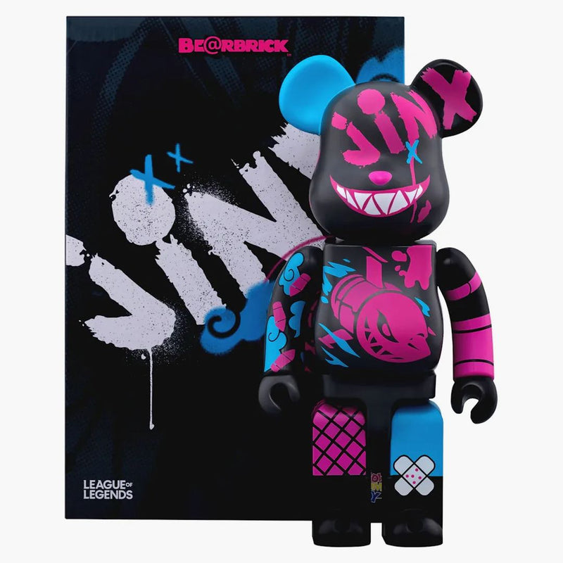 Bearbrick X Riot Games Jinx 100% & 400% Set