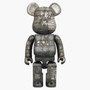 Bearbrick x Royal Selangor Steampunk 400% de carbón negro