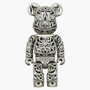 Bearbrick X Royal Selangor Tiger 400% Silver