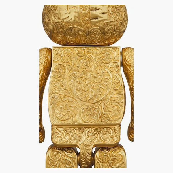 Bearbrick X Royal Selangor X Bape Shark 400% Set Gold/Silver