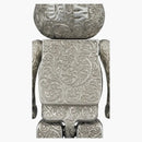 Bearbrick X Royal Selangor X Bape Shark 400% Silver