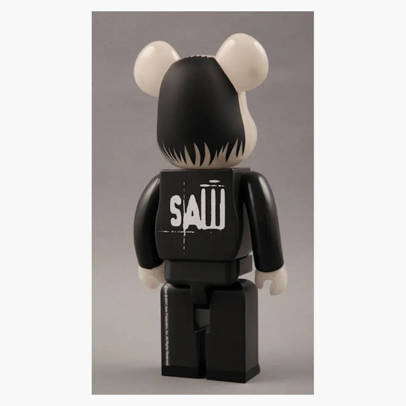 Bearbrick X Saw Doll Glow in the Dark version 400% Black