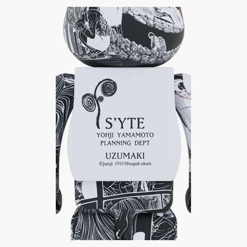 Bearbrick x s'yte x junji ito uzumaki 1000%