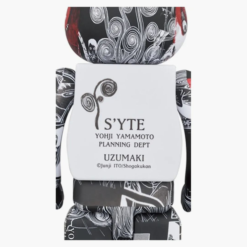Bearbrick x s'yte x junji ito uzumaki 100% a 400% sada