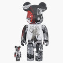 Bearbrick x s'yte x junji ito uzumaki 100% e 400% set