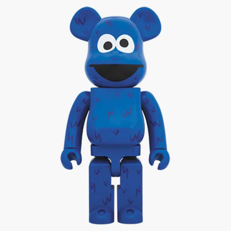 Bearbrick x Sesame Street Cookie Monster 1000% blu