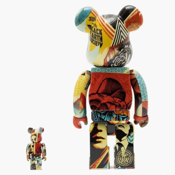 Bearbrick X Shepard Fairey Obey Designercon 2022 Exclusive 100% & 400% set