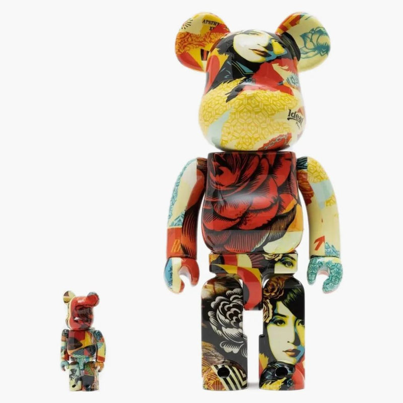 Bearbrick X Shepard Fairey Obey Designercon 2022 Exclusive 100% & 400% Set