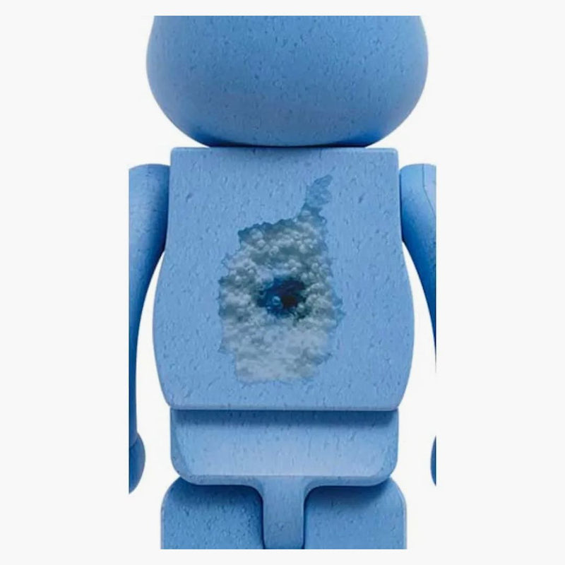 Bearbrick x snarkitecture x blackrainbow 1000% versione blu