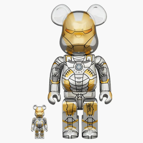 Bearbrick X Sorayama X Marvel Iron Man 100% & 400% set