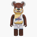 Bearbrick x Space Jam Tasmanian Devil 400% Brown