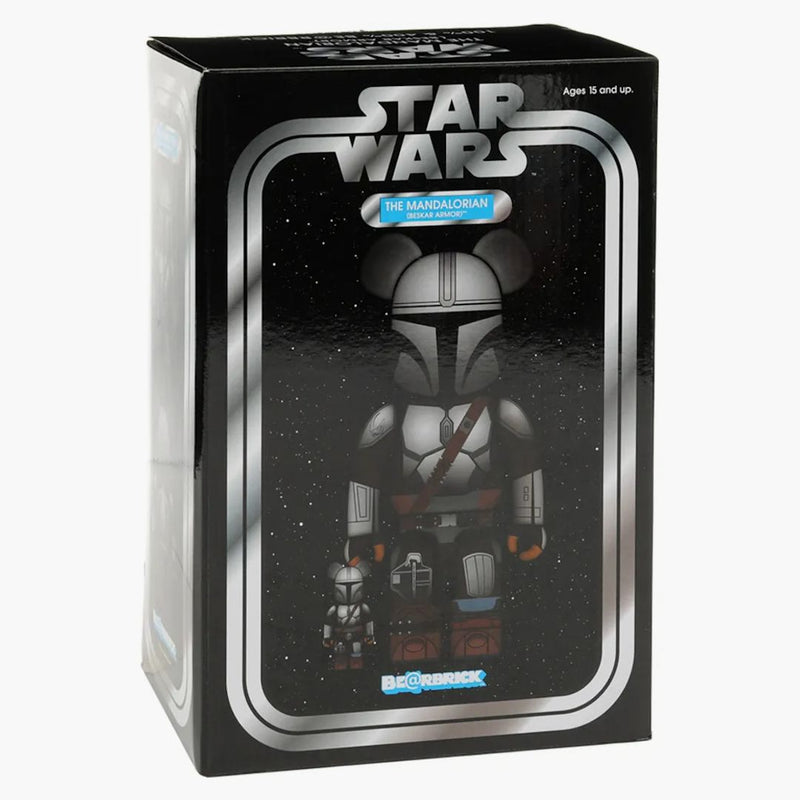 Bearbrick x Star Wars The Mandalorian Beskar Armor 100% & 400% sada