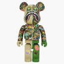Bearbrick X Steven Harrington X Bape Shark 1000% Green Camo
