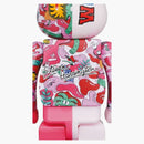 Bearbrick x Steven Harrington X Bape Shark 100% & 400% Set Pink Camo